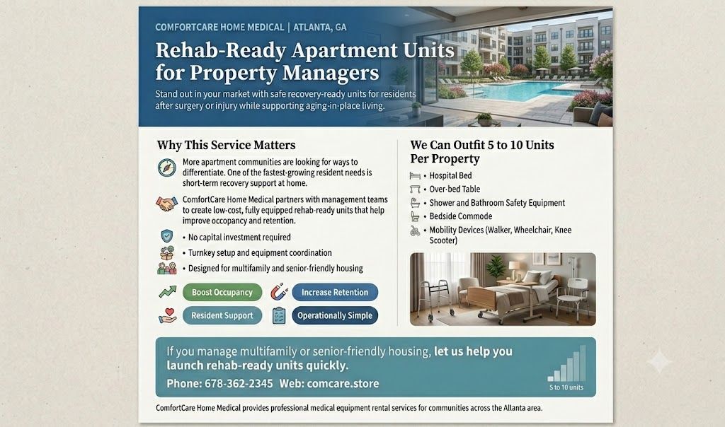 Rehab-ready apartment unit setup and delivery services for property managers