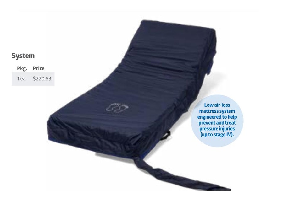 Low Air Loss / Alternating Pressure Mattress System from Care flyer