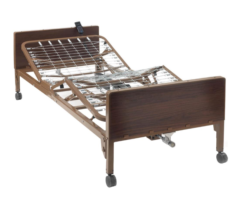 Standard full-electric hospital bed with patient remote